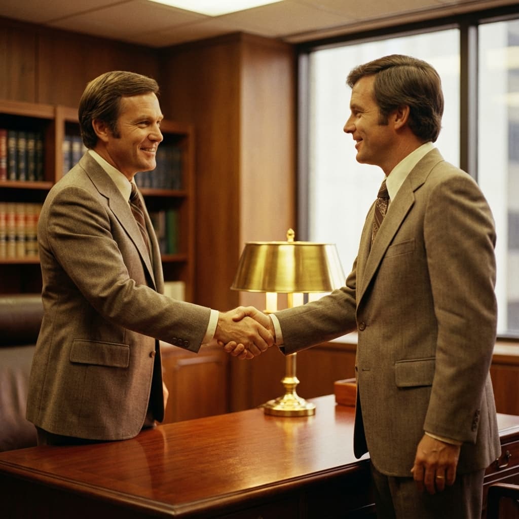 Consultation desk with retirement documents