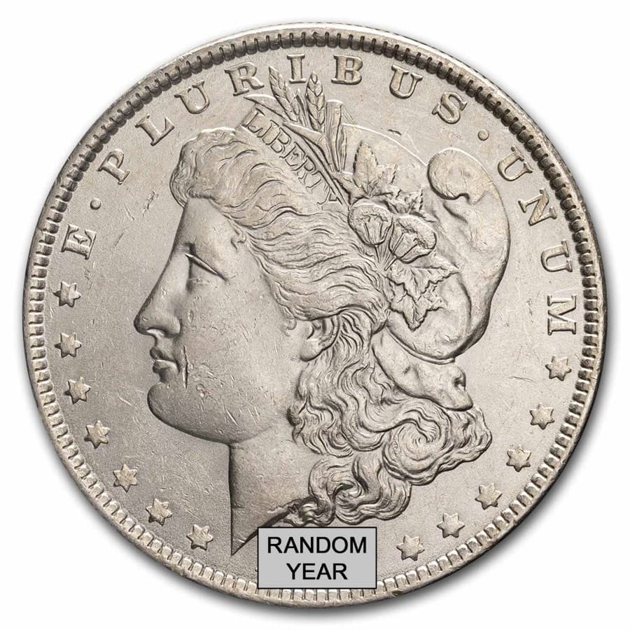 Silver Morgan Dollar pre-1905 AU