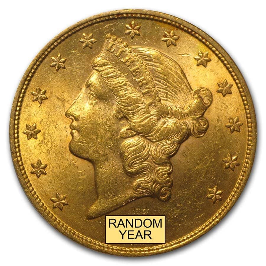 Gold $20 Liberty Double Eagle BU