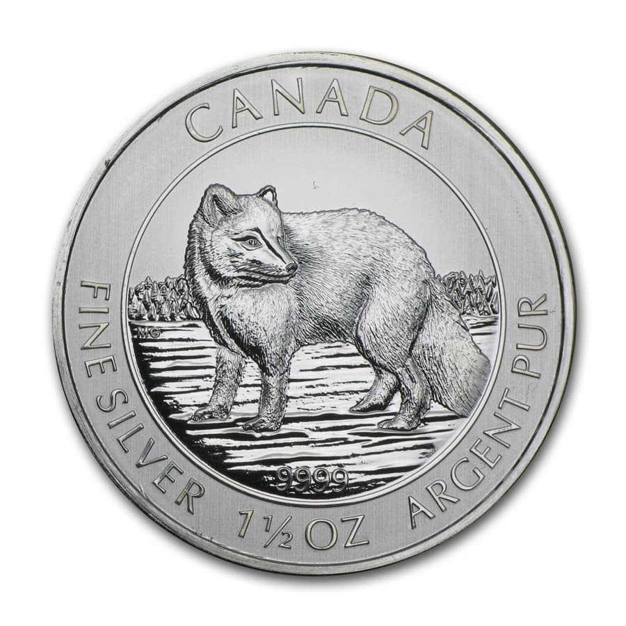 Silver Canadian Arctic Fox 1.5 oz