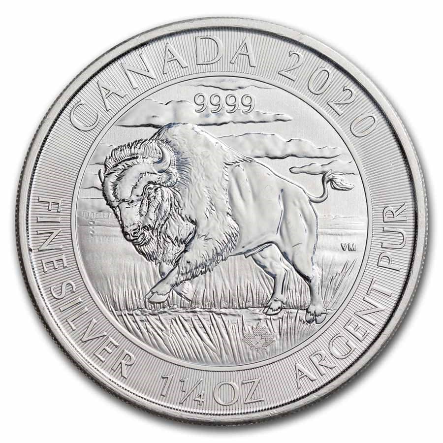 Silver Canadian Bison 1 oz (2013)