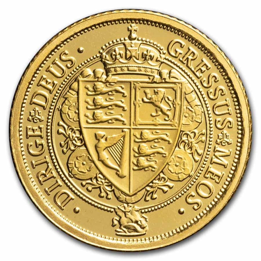 Gold St. Helena Spade Guinea 1/4 oz